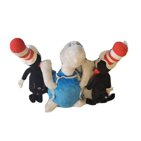 Dr Seuss Plush Cat In The Hat & Yertle the Turtle Stuffed Toy Characters - Picture 7 of 15